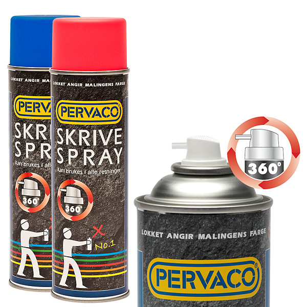 Skrivespray 360°, 500 ml, 6 stk