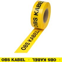 Sperrebånd: "Obs kabel", gul, 1000 meter