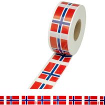 Sperrebånd: Norske flagg, rød/hvit/blå, 250 meter