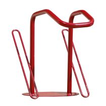 Sykkelstativ – Duo, overflatemontert, 2 plasser, rød