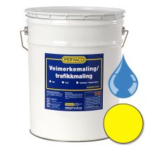 Veimaling – Vannbasert, 20 liter, gul