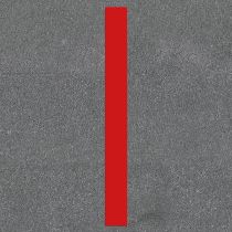 Termoplast: Stripe, 100 mm x 1 meter, rød, 30 stk