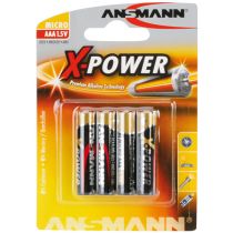 Batteri: AAA – X-Power, 1.5V, alkalisk, 4 stk