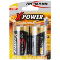 Batteri: D – X-Power, 1.5V, alkalisk, 2 stk