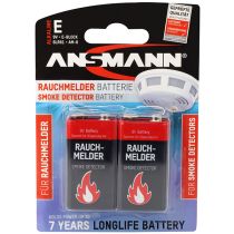 Batteri: E – Røykvarsler, 9V, alkalisk, 2 stk