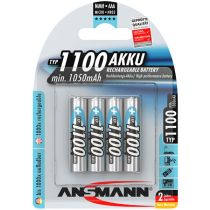 Oppladbart batteri: AAA – 1100, 1.2V, NiMH, 4 stk
