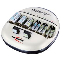 Batterilader – Energy 16 Plus, NiMH, AAA/AA/C/D/E/USB