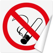 Klistremerke: Røyking forbudt