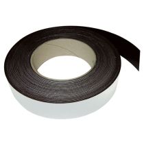 Magnetbånd, PVC, hvit, 40 mm x 10 meter