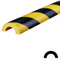 Rørbeskytter: Type R30, PU, selvklebende, gul/sort, 1 meter