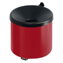 Askebeger, veggmontert, 2 liter, rød/sort