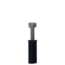 Gummiplugg med bolt og skive, M10 x 90 mm, galvanisert