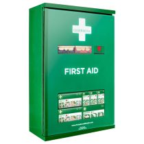 Førstehjelpsskap med plasterdispenser