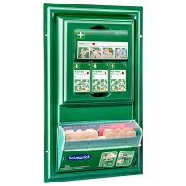 Førstehjelpstavle med plasterdispenser