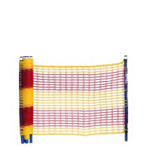 Roll-One sperregjerde, 1100 mm x 15 meter, rød/gul