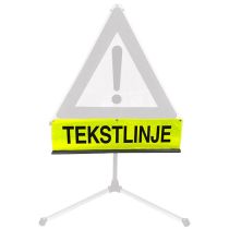 Triflex foldeskilt: Underskilt med valgfri tekst