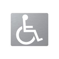 Sjablong: Parkering for forflytningshemmede, aluminium, 90 x 100 cm