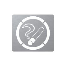 Sjablong: Røykeområde, aluminium, Ø100 cm