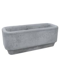 Flora blomsterkasse, rektangulær, betong, grå