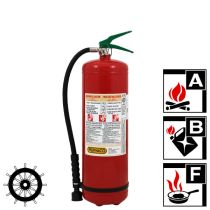 Brannslukker med skum, 43A/233B/40F, 9 liter