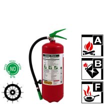 Brannslukker med fluorfritt skum, 27A/144B/40F, 6 liter