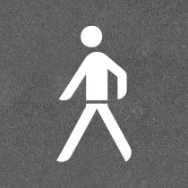 Termoplast: Gangvei, 410 x 750 mm, hvit, 5 stk