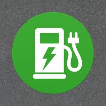 Termoplast: Ladestasjon, Ø800 mm, grønn/hvit