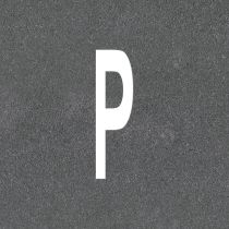 Termoplast: "P", 1000 mm, hvit