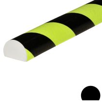 Overflatebeskytter: Type C, PU, selvklebende, fluorescerende gul/sort, 5 meter