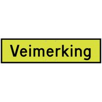 Skilt 808.716 – "Veimerking", aluminium, MS (850 x 225 mm)