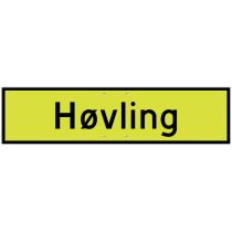 Skilt 808.717 – "Høvling", aluminium, MS (850 x 225 mm)