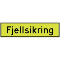 Skilt 808.740 – "Fjellsikring", aluminium, MS (850 x 225 mm)