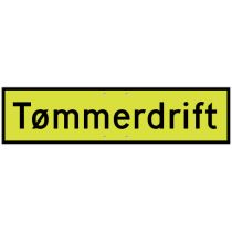 Skilt 808.742 – "Tømmerdrift", aluminium, MS (850 x 225 mm)