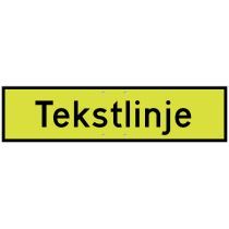Skilt 808 – Egendefinert tekst (1 tekstlinje), aluminium, MS (850 x 225 mm)