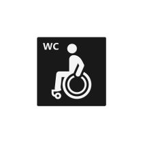 Infoskilt: WC Forflytningshemmede, PET, 150 x 150 mm