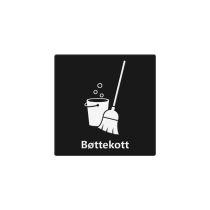 Infoskilt: "Bøttekott", PET, 150 x 150 mm