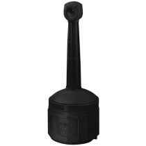 Selvslukkende askebeger, frittstående, 15 liter, sort