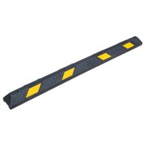 Parkeringsstopper, PVC/gummi, 1800 mm, gul/sort
