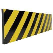 Laminert overflatebeskytter, PE, selvklebende, gul/sort, 1 meter, 5 stk