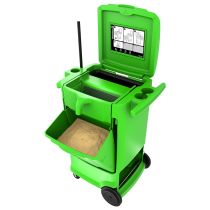 Vogn med absorberende pulver