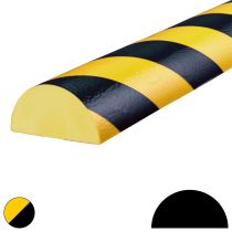 Overflatebeskytter: Type C+, PU, selvklebende, gul/sort, 1 meter